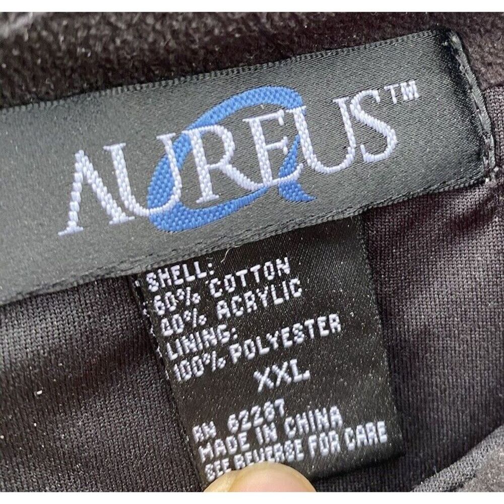 Aureus 1/4 Zip Pullover Golf Sweater Mens XXL Ivory Off‎ White - Picture 2 of 4